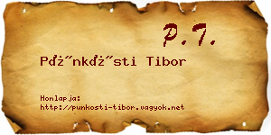 Pünkösti Tibor névjegykártya