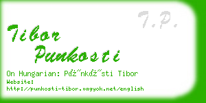 tibor punkosti business card